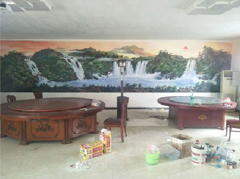 榆林市墙绘-写实风景