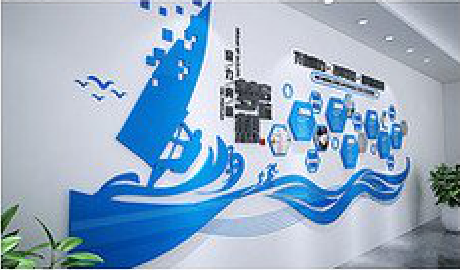 榆林市海浪主题文化墙如何设计？