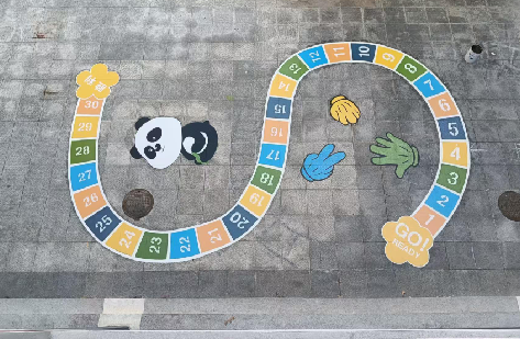 榆林市地面游戏彩绘