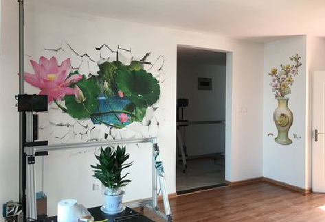 榆林市墙体彩绘相比墙纸的优势。