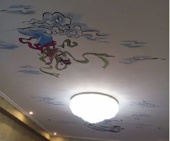 榆林市如何快速绘制天花板上的手绘墙？