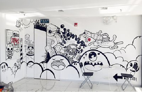 榆林市手绘墙并非传统涂鸦。