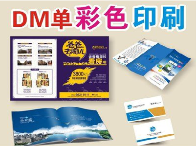 榆林市单页印刷，色彩搭配简单。