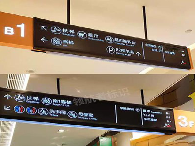 榆林市如何通过商场标识牌引导客流分布？